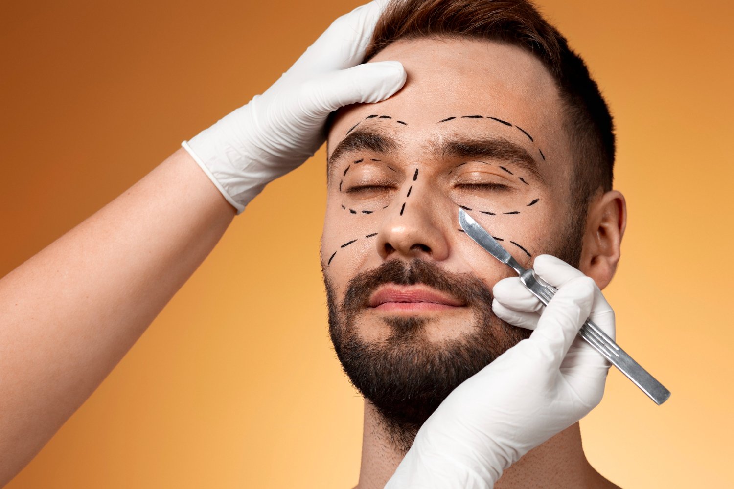 cirurgia facial masculina - foto