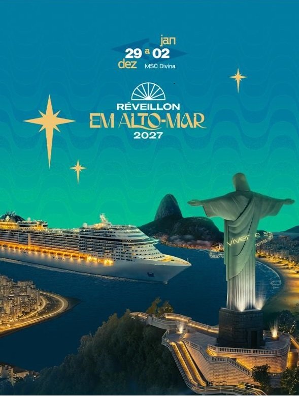 Réveillon em alto-mar