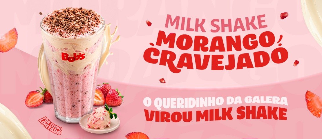 Milk Shake de Morango Cravejado - foto