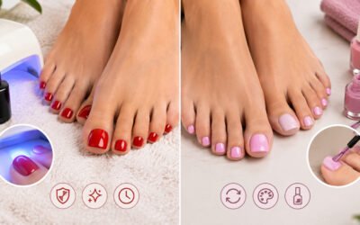 esmaltação dos pés