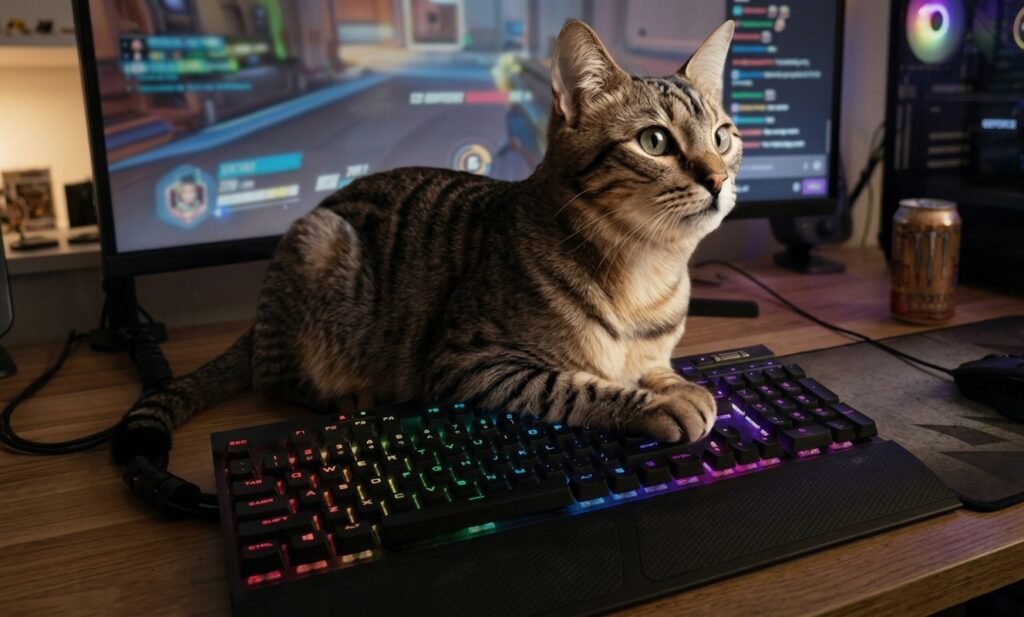 gatos e gamers