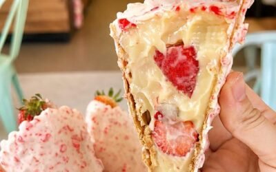 doces com morango