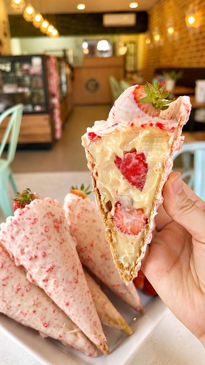 doces com morango