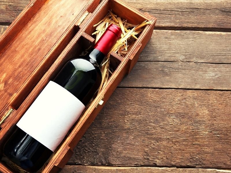 rótulo de vinho premium