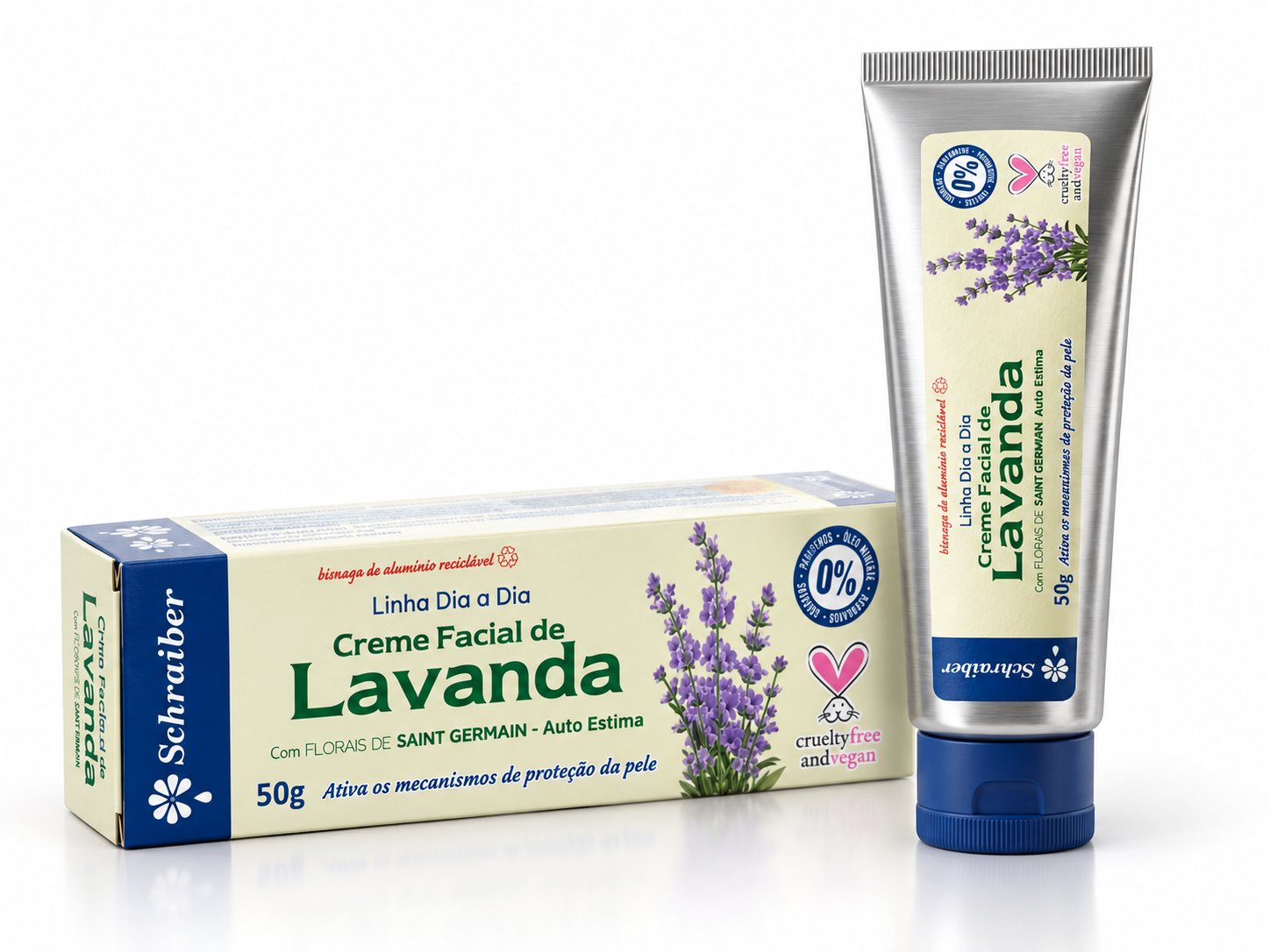 creme facial de lavanda - foto
