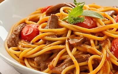 pratos de macarrão