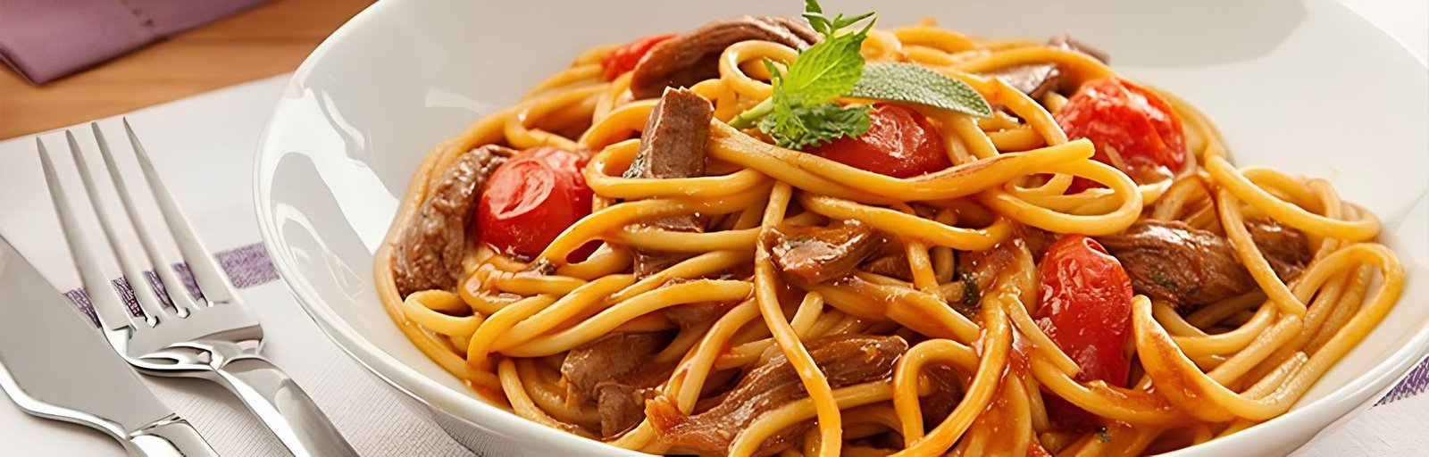 pratos de macarrão - foto
