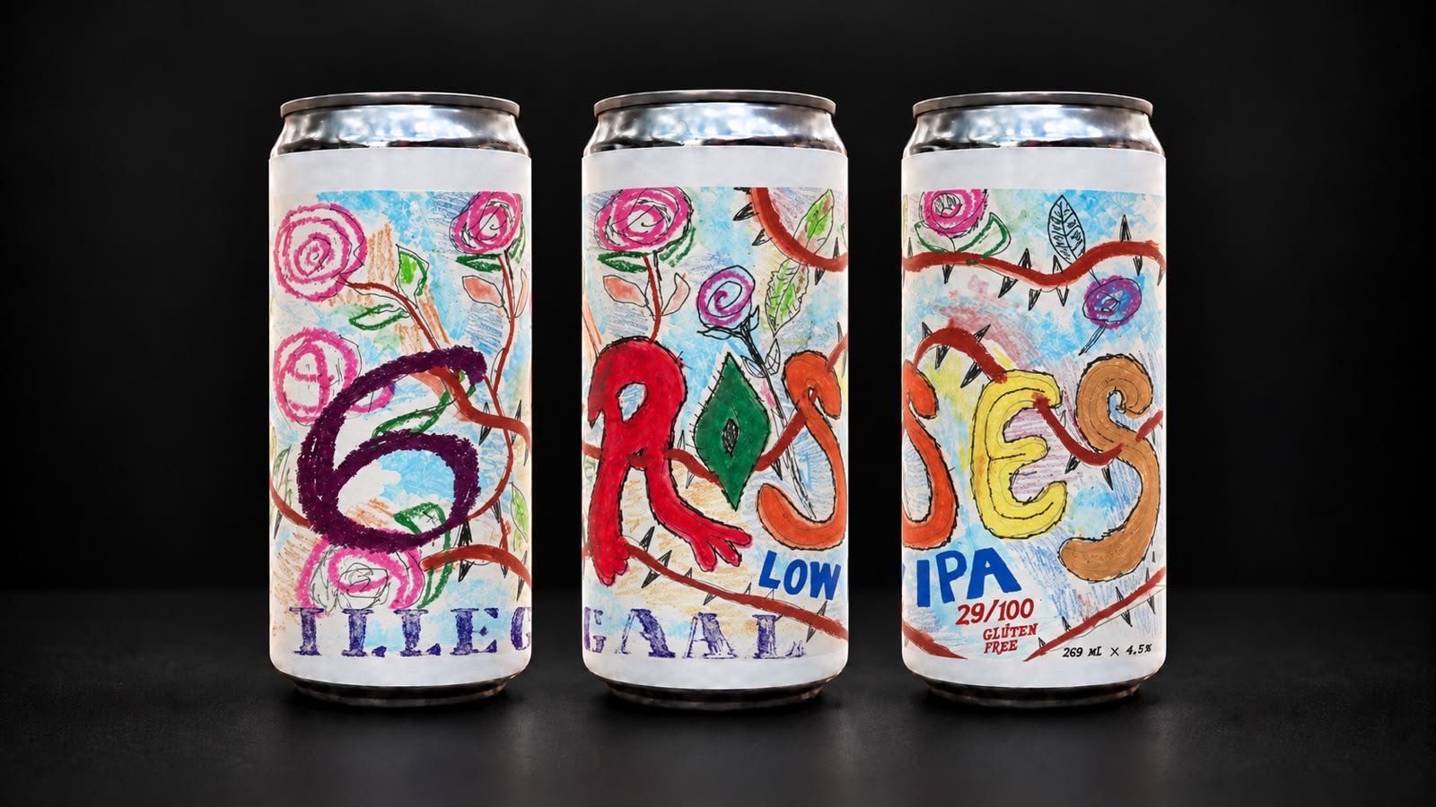 Família de latas da cerveja Illegaal