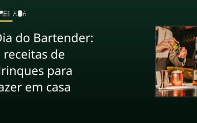 Dia do Bartender: 6 receitas de drinques para fazer em casa