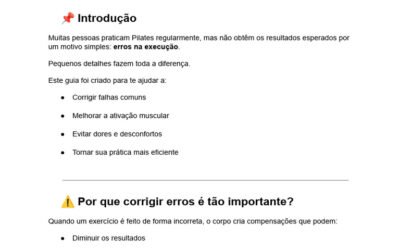 erros comuns no Pilates